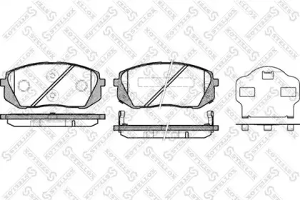 Комплект тормозных колодок, дисковый тормоз STELLOX купить